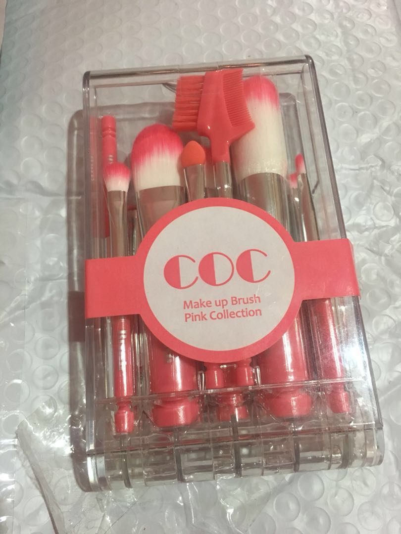 Amazon Com Coc Pink Make Up Brush Holiday Gift Set 12 Pcs Beauty