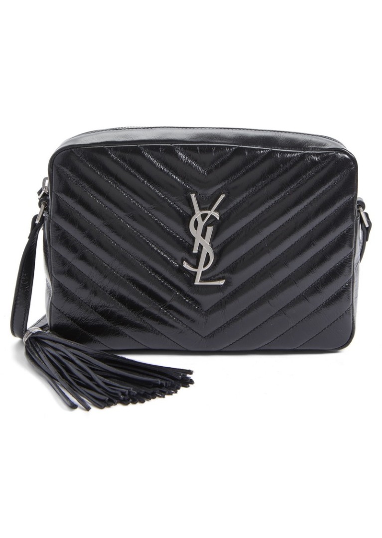 ysl lou matelassé leather camera bag