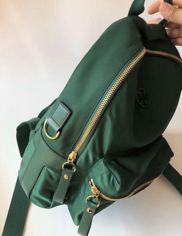 Tory burch green best sale backpack