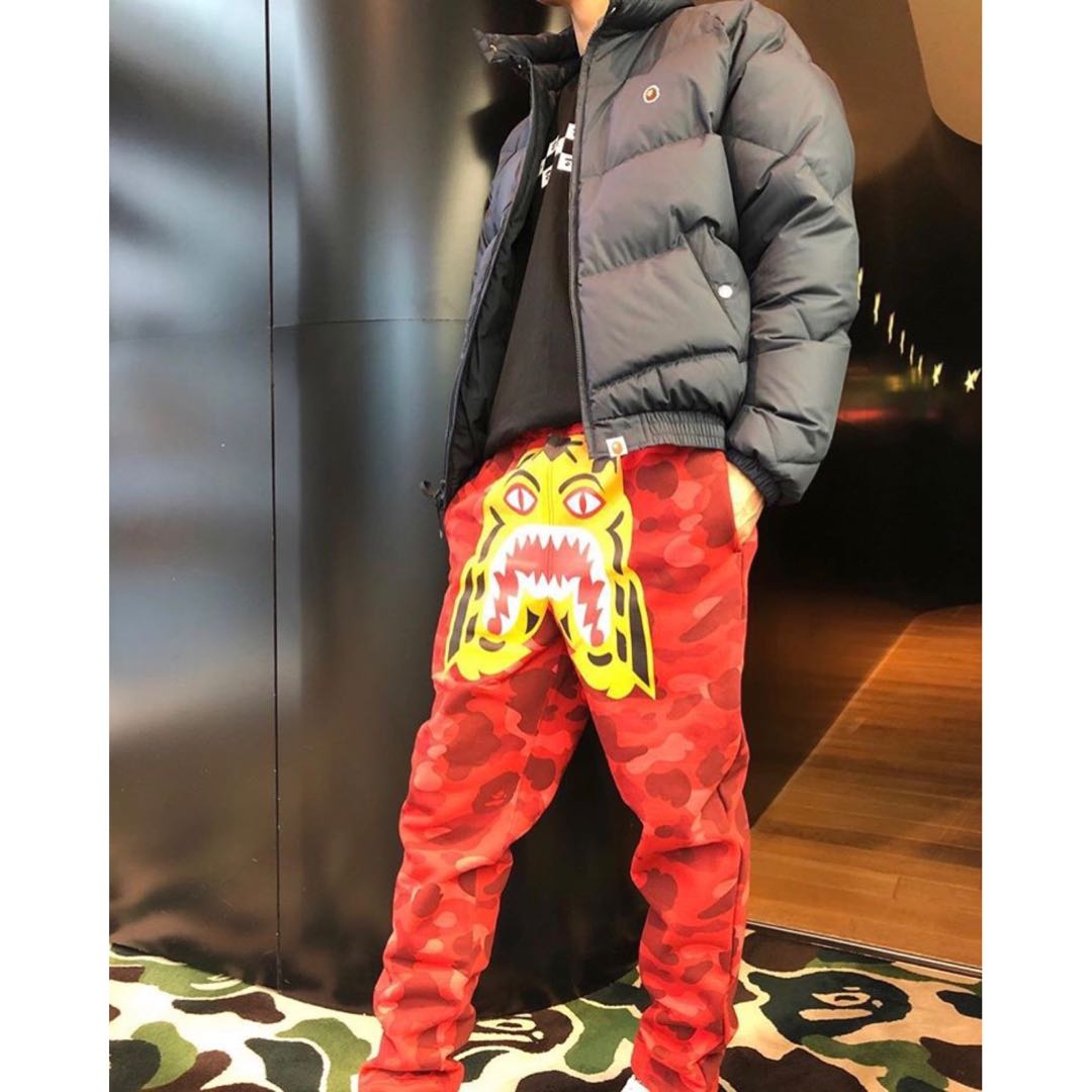 red bape sweatpants