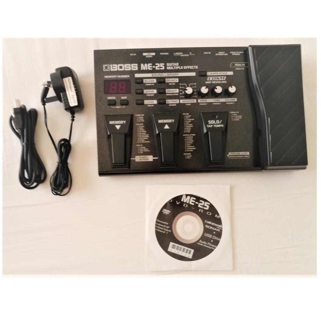 BOSS ME25 Guitar MultiEffects Pedal, Hobbies & Toys, Music & Media