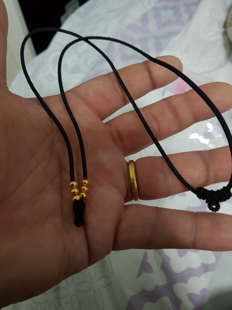 Adjustable rope gem necklace