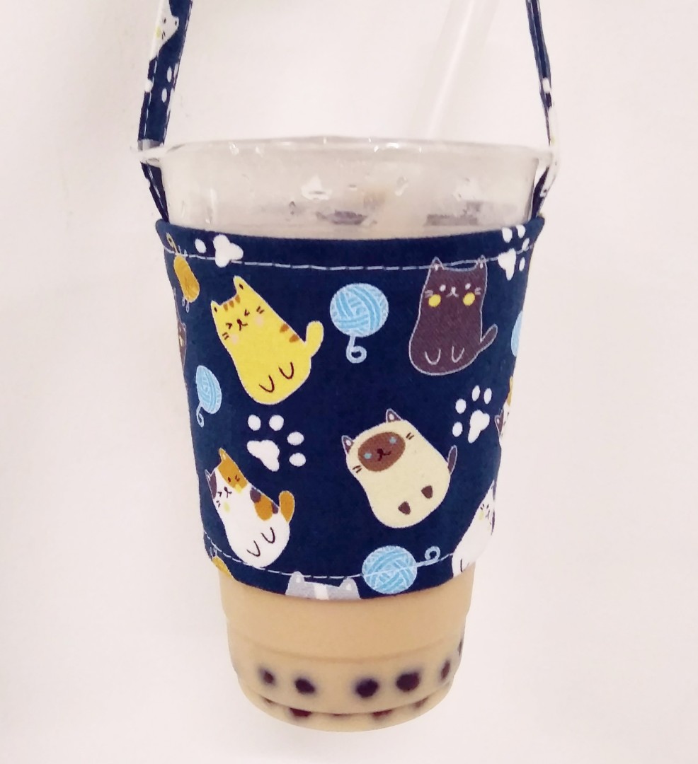 Bubble tea cup holder, Everything Else on Carousell