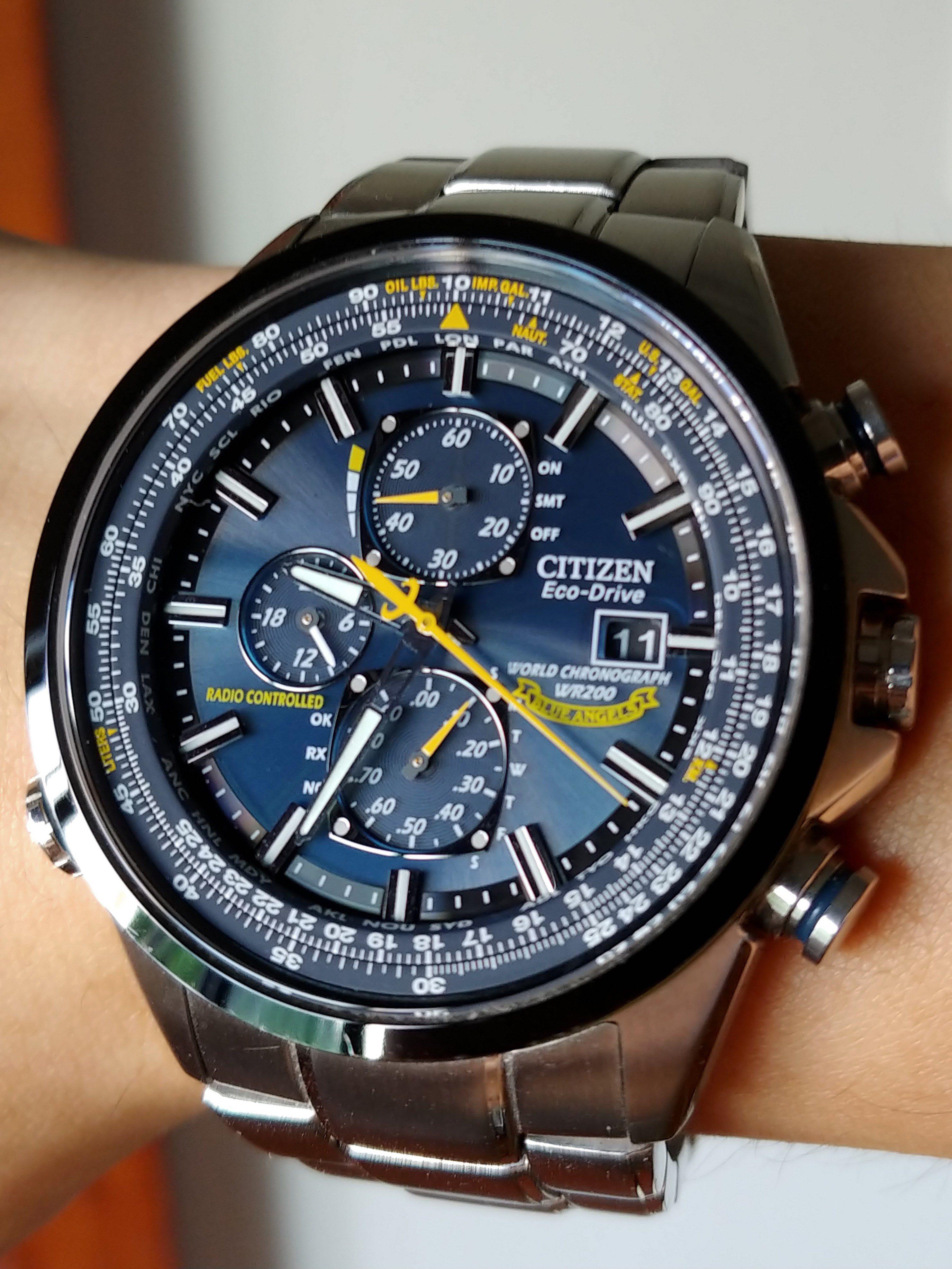 Citizen blue angels world time chronograph