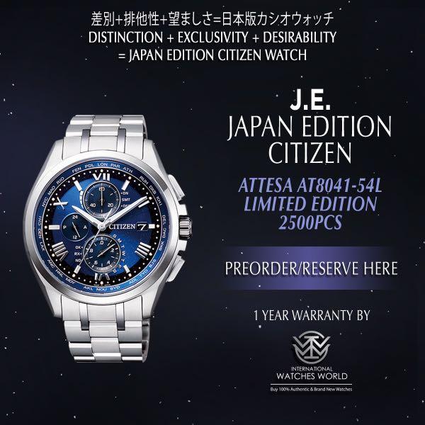 Citizen Attesa At8041 54l Happy Flight Limited 2500 Solar Auth Mens Watch Works For Sale Online