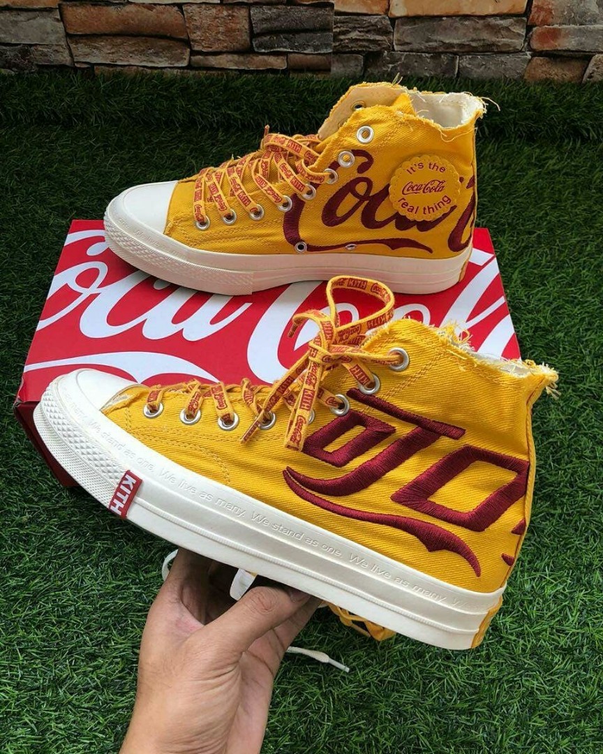 Kith converse coca cola yellow top