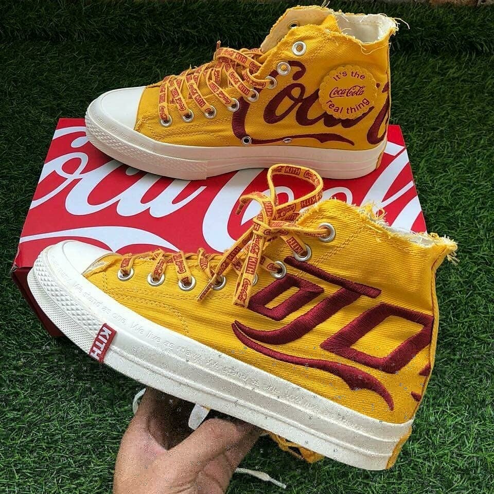 Coca cola converse yellow discount