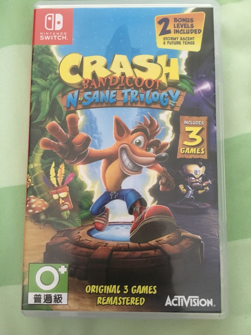 Crash Bandicoot Switch game, Video Gaming, Video Games, Nintendo on Carousell