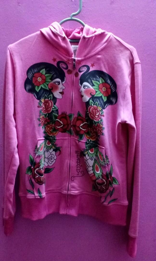 Ed Hardy Hoodies Pink, Women's Fashion 