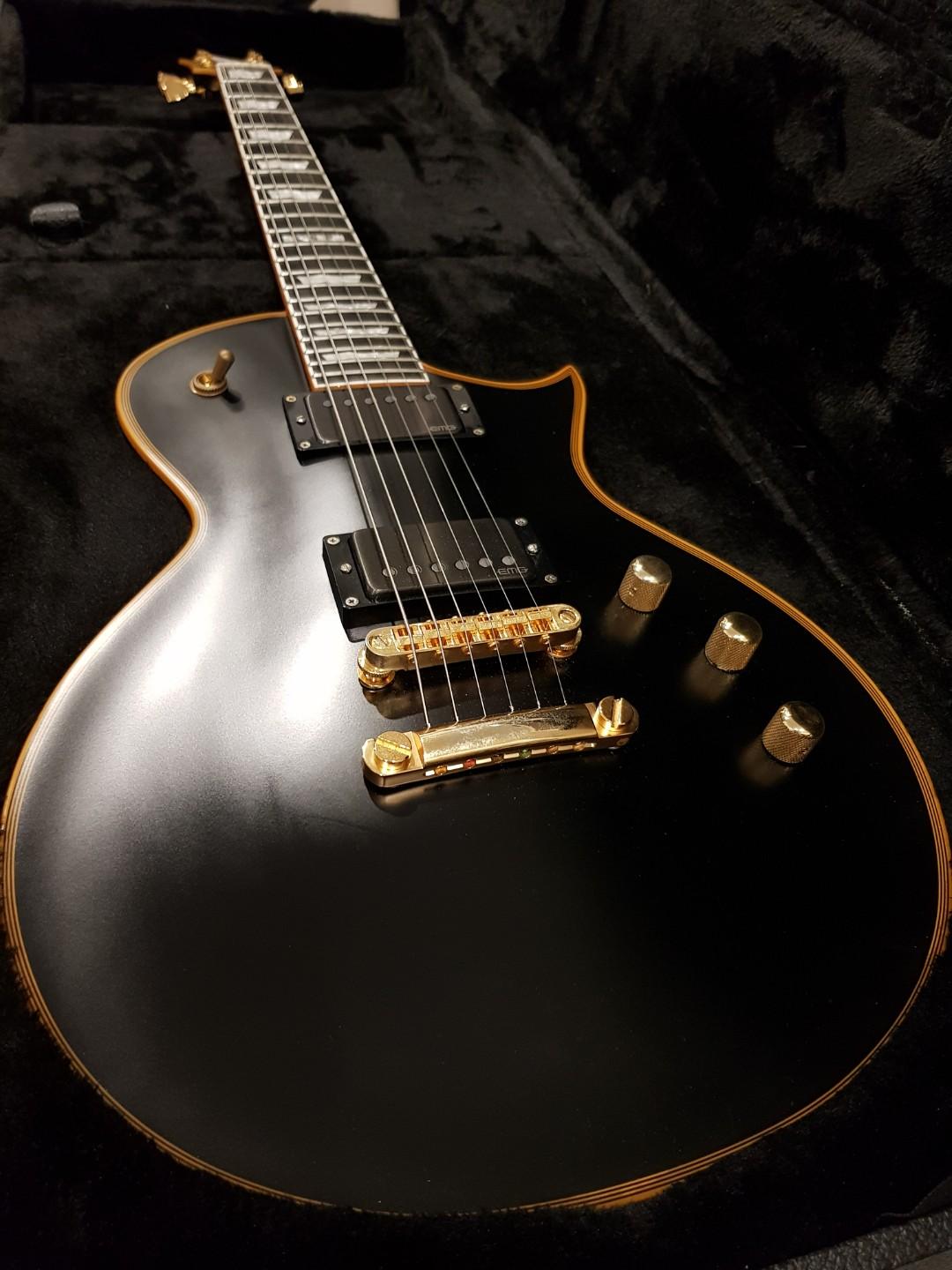 ESP Standard Series Eclipse-II VB Vintage Black w EMG 5766 Metalworks -  (MIJ Les Paul LP killer electric guitar), Hobbies & Toys, Music & Media,  Musical Instruments on Carousell