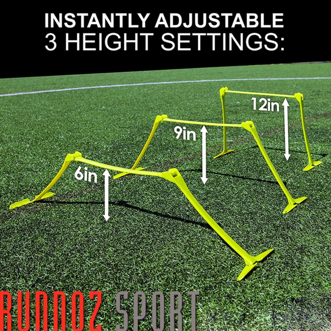 Flexible Light 3 level easy carry mini hurdle set of 5pcs, Sports