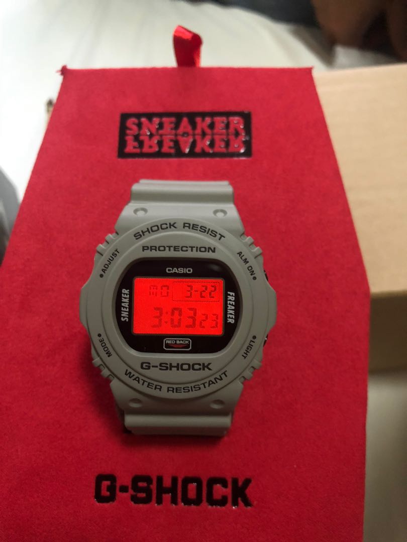 g shock sneaker freaker redback