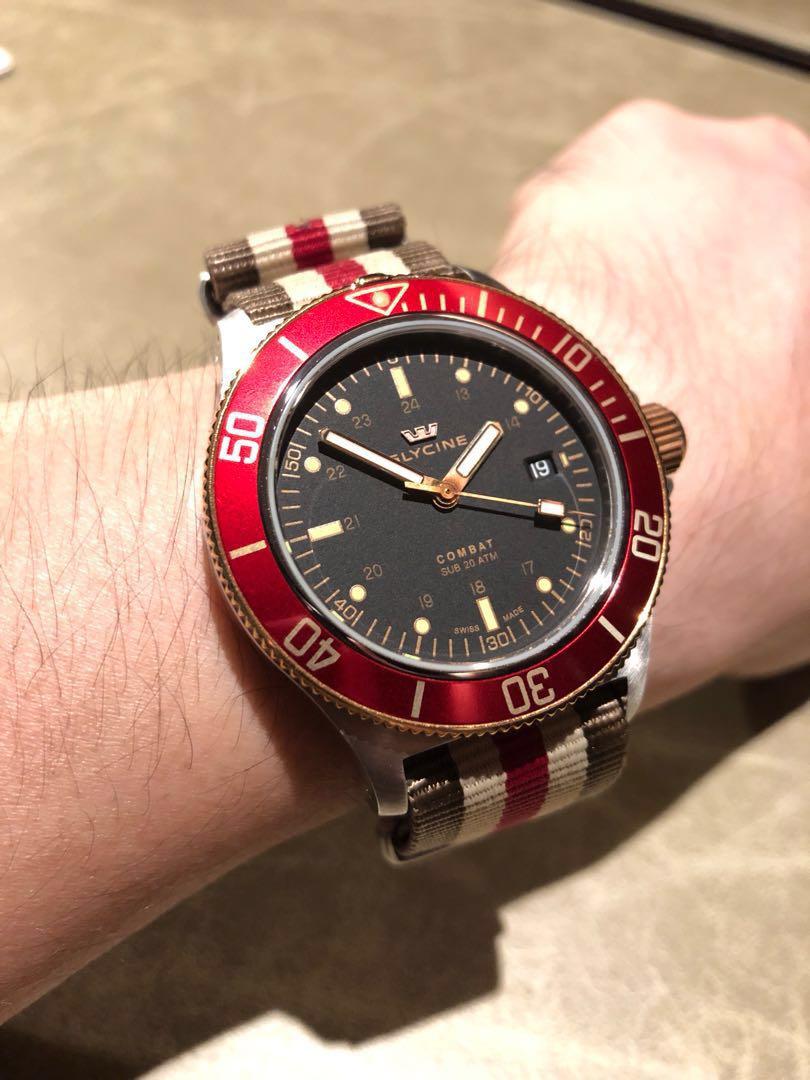Glycine Combat Sub with perfectly matched NATO
