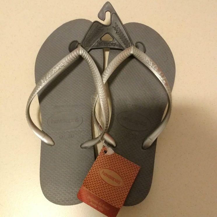 havaianas slim steel grey