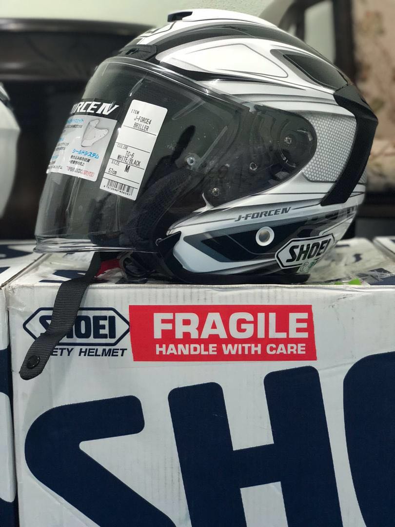 Helmet Shoei J Force 4 Helmet Briller White Black Auto