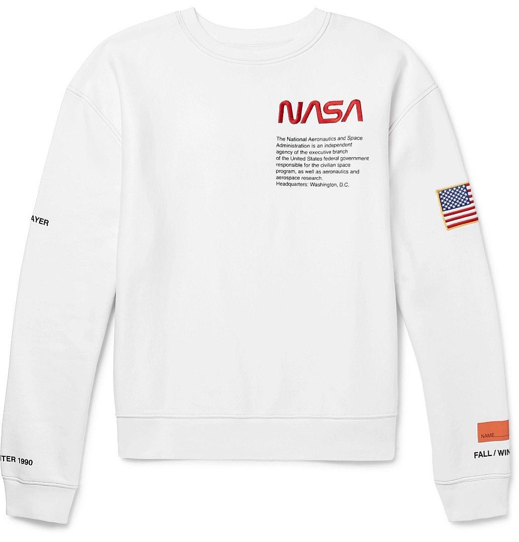 White nasa crewneck hotsell