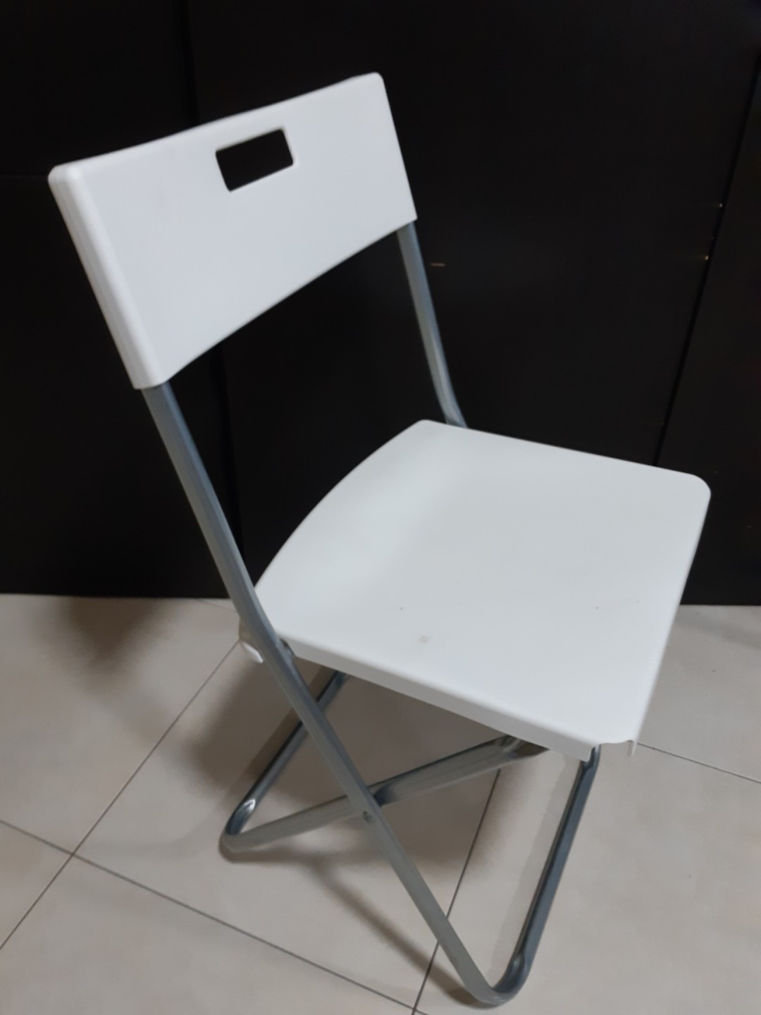 Ikea Chair Foldable White Asis Furniture Tables Chairs On Carousell