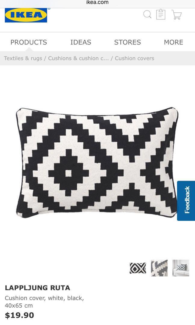 Lappljung ruta cushion top