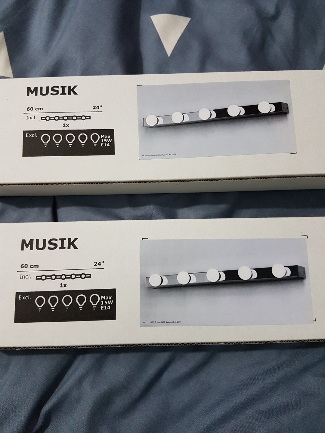 Ikea Musik Wall Vanity Lamp Rumah Perabot Home Décor Di Carou