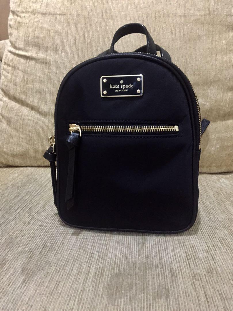 mini branded backpack