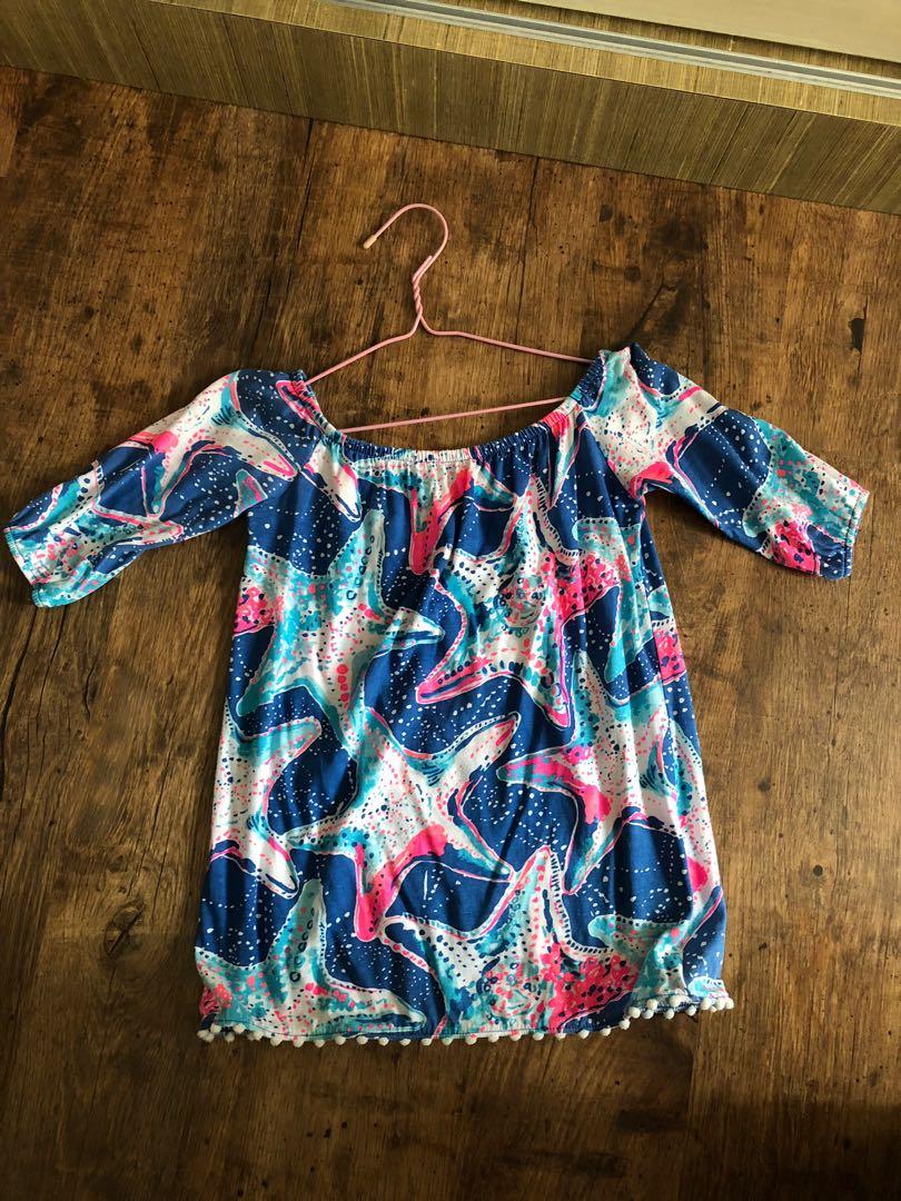 Lilly Pulitzer starfish print dress xs 2 3y Babies Kids Babies