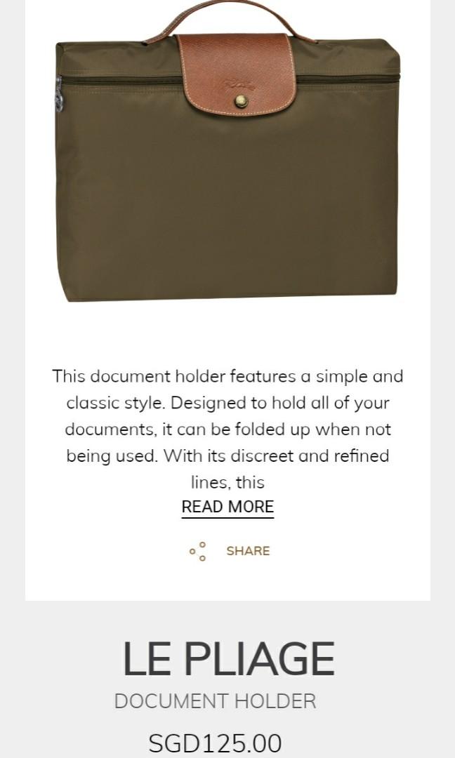 document bag longchamp