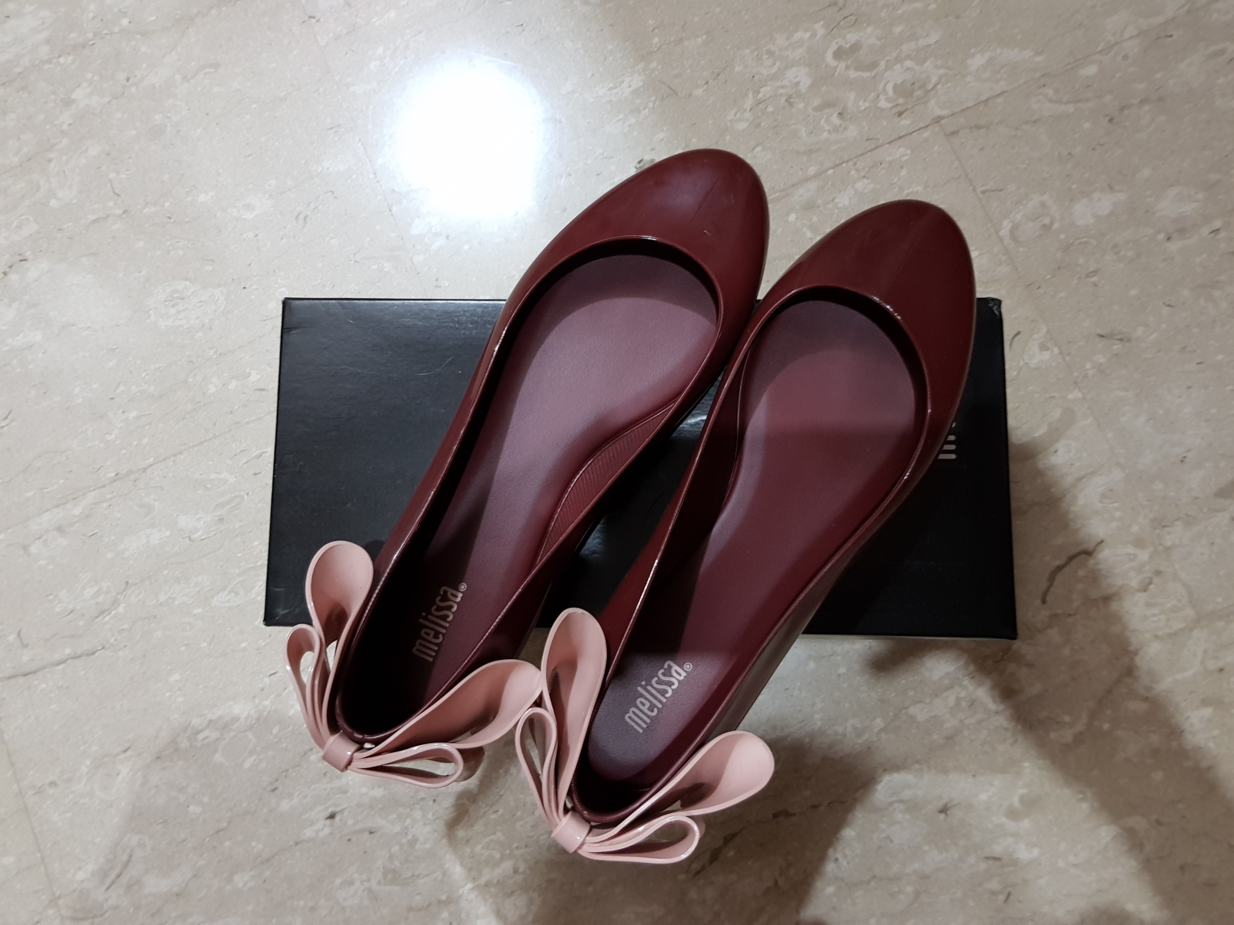 Melissa Space Love Bow Women s Fashion Footwear Flats on Carousell