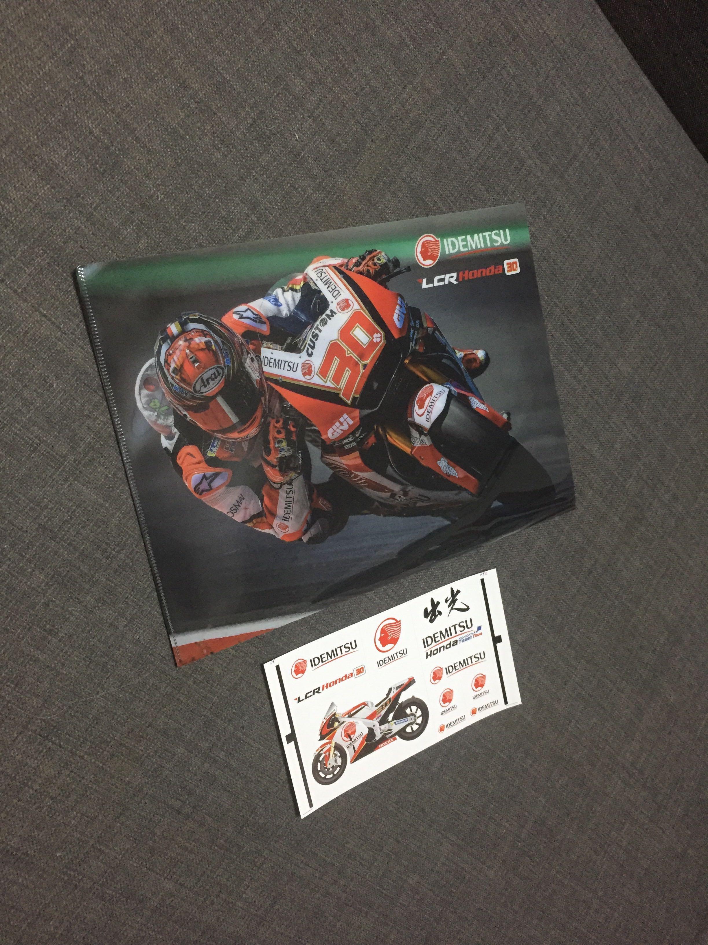 Motogp Idemitsu plastic folder & sticker, Hobbies & Toys, Stationery ...