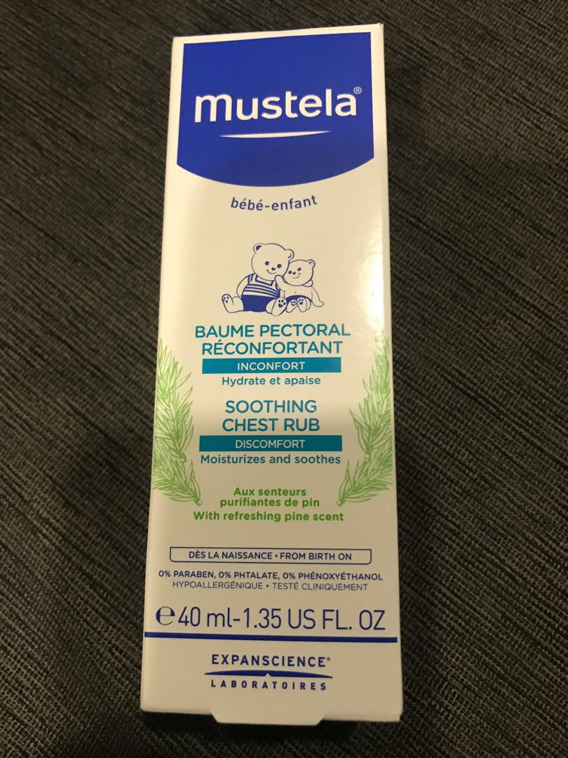 mustela soothing chest rub