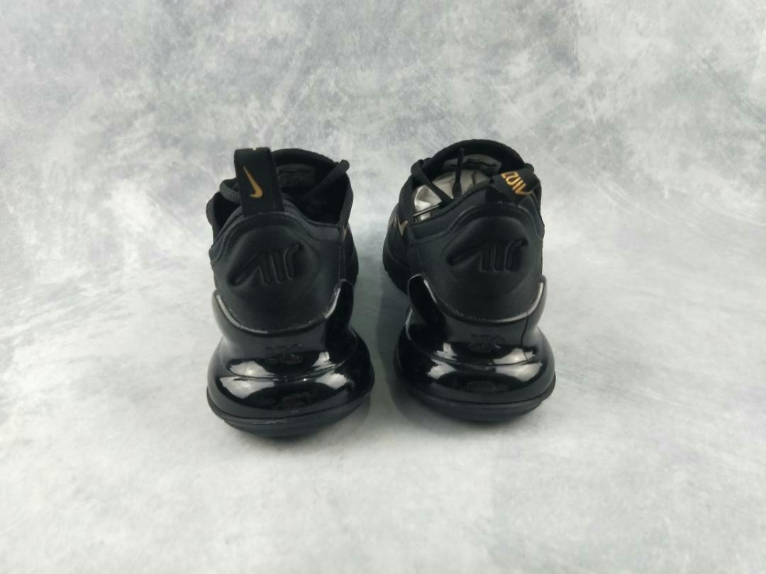 mens nike air max 270 black and gold