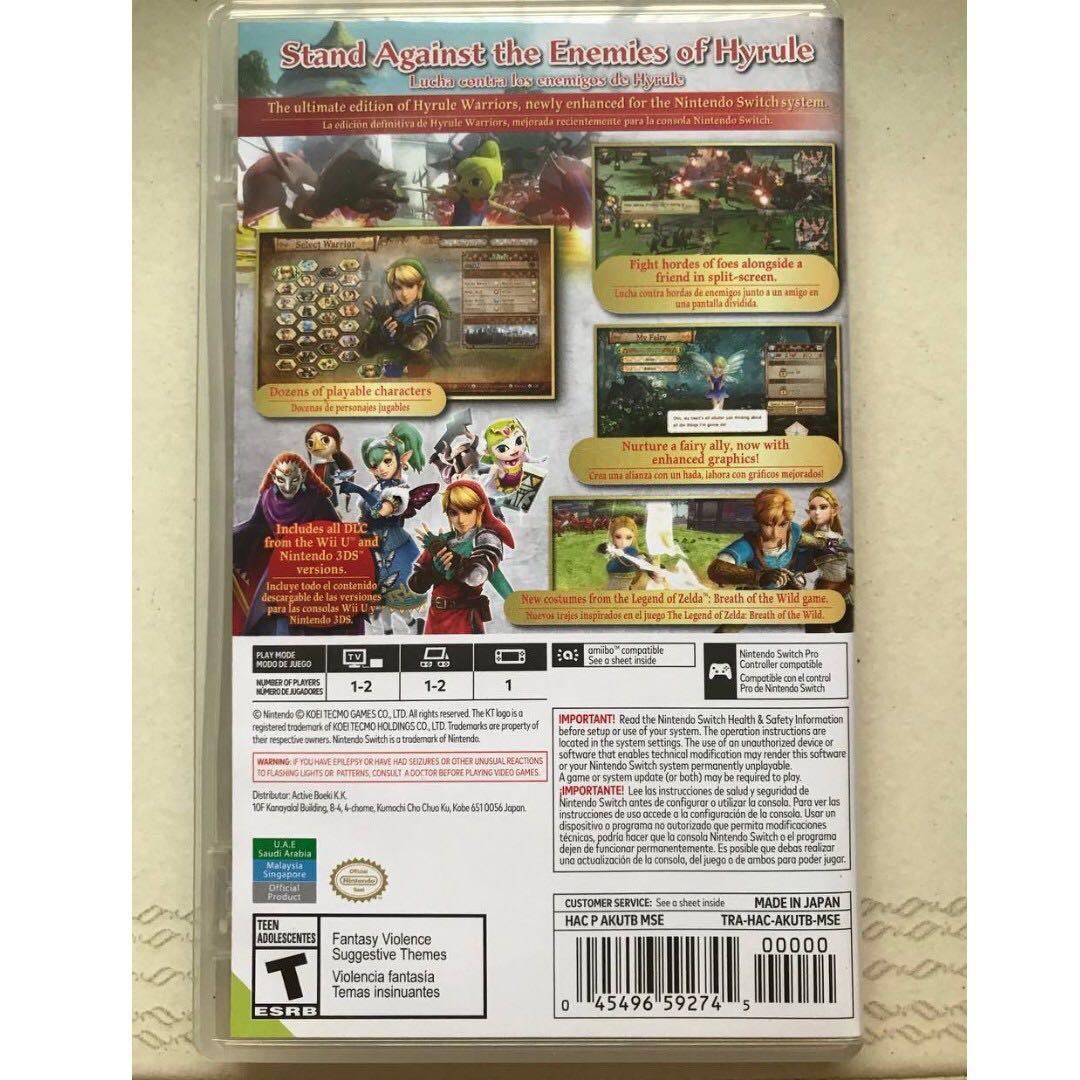 Hyrule warriors on sale switch sale