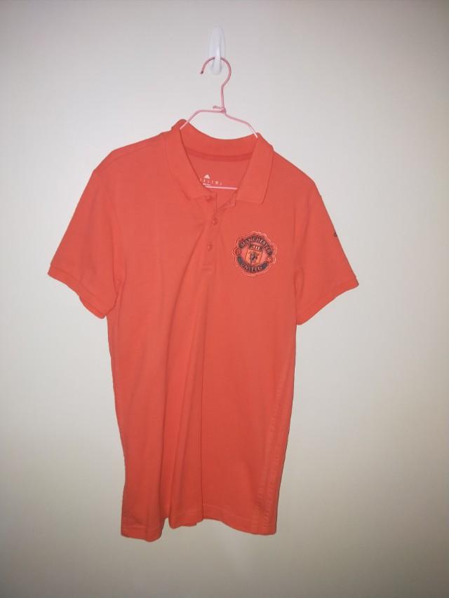 Official Manchester United Adidas polo shirt, Men's Fashion, Tops