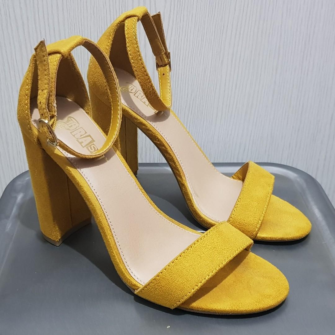 Payless yellow sandals with heels Women s Fashion Footwear