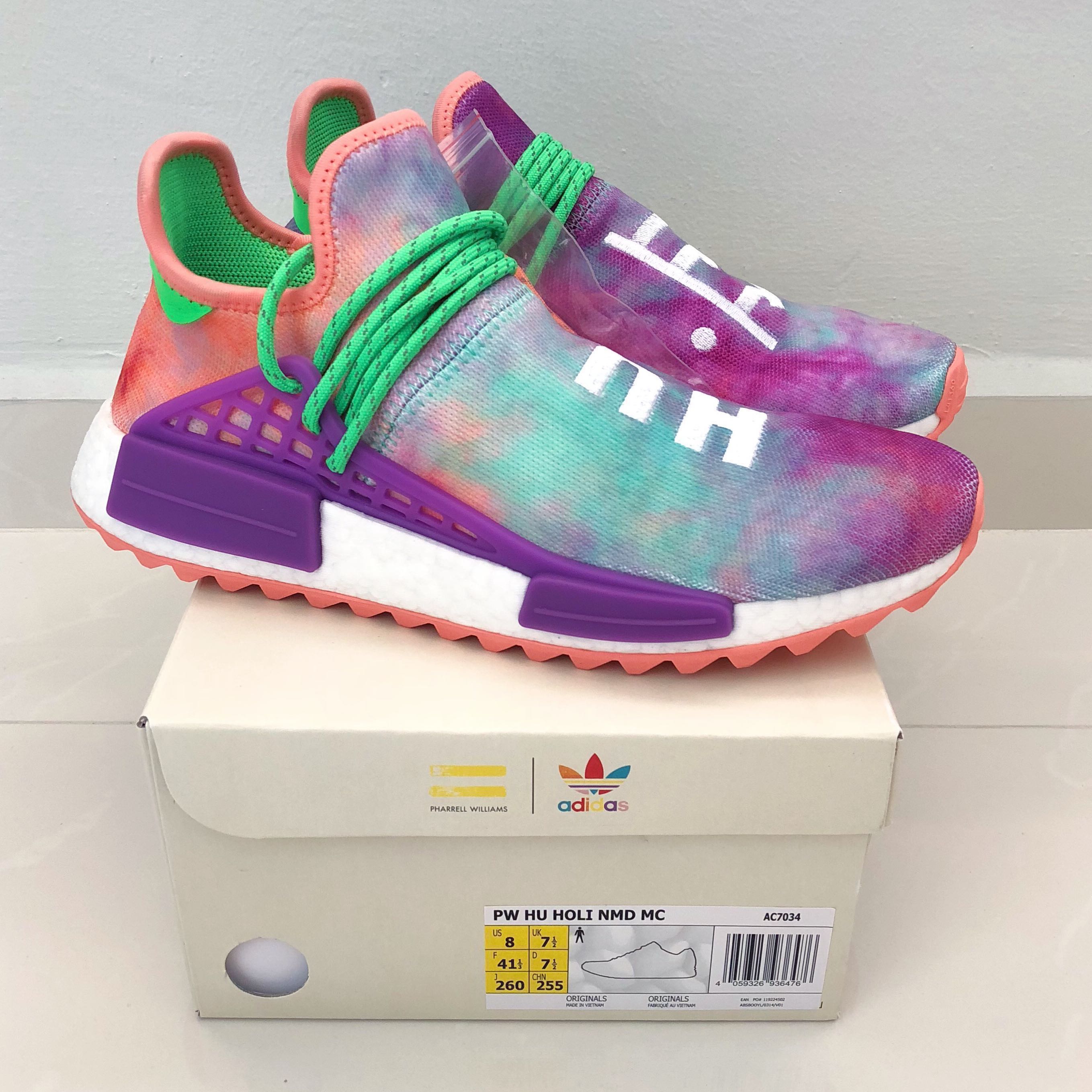 Adidas Nmd Hu Trail Pharrell Now Is Her Time Pink Bump