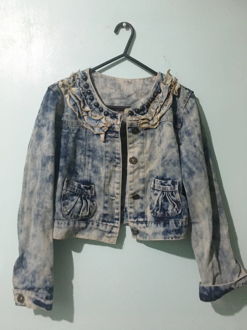 beaded denim jacket