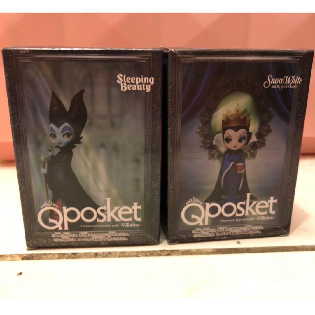 qposket disney 黑魔女 梅瑟菲 睡美人 迪士尼壞人 白雪公主壞皇后 迪士尼反派 巫婆 公仔10cm