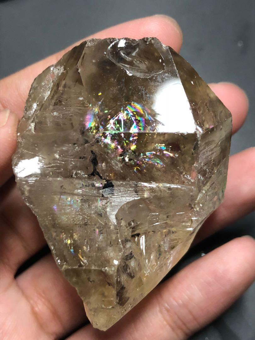 Rainbow herkimer diamond quartz crystals store