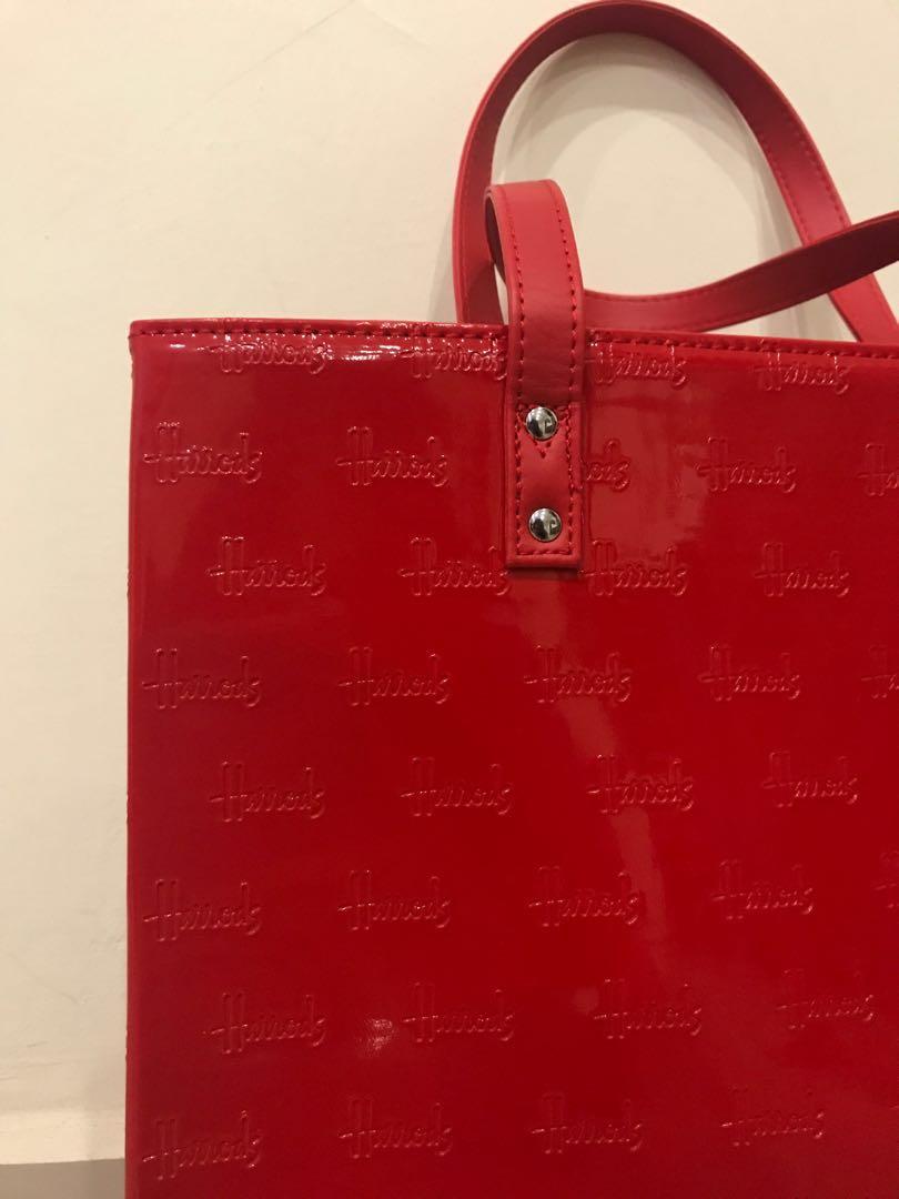 Harrods red hotsell bag