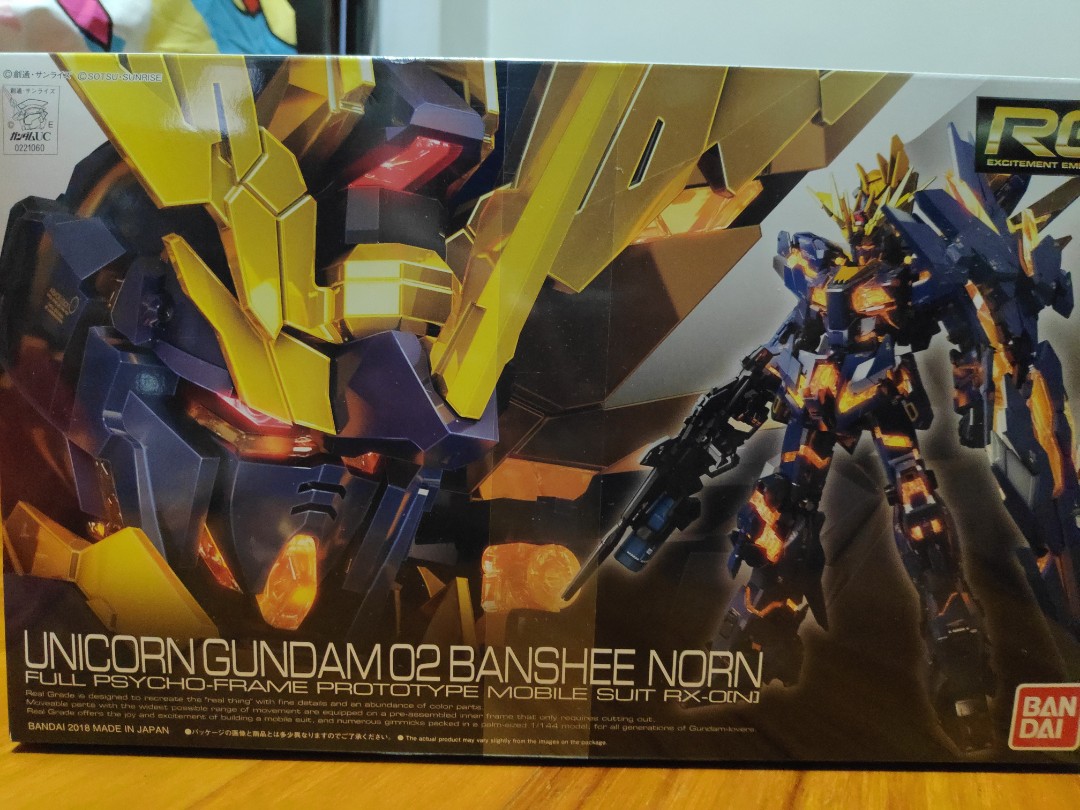 Rg Unicorn Gundam Banshee Norn Toys Games Bricks Figurines