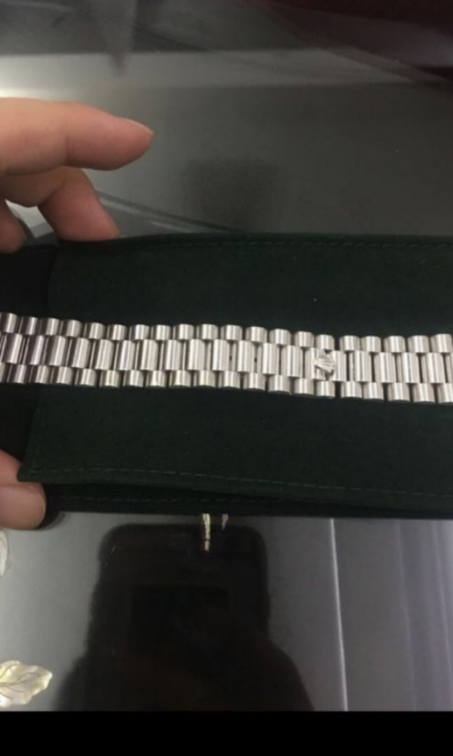 Rolex white gold new arrivals president bracelet