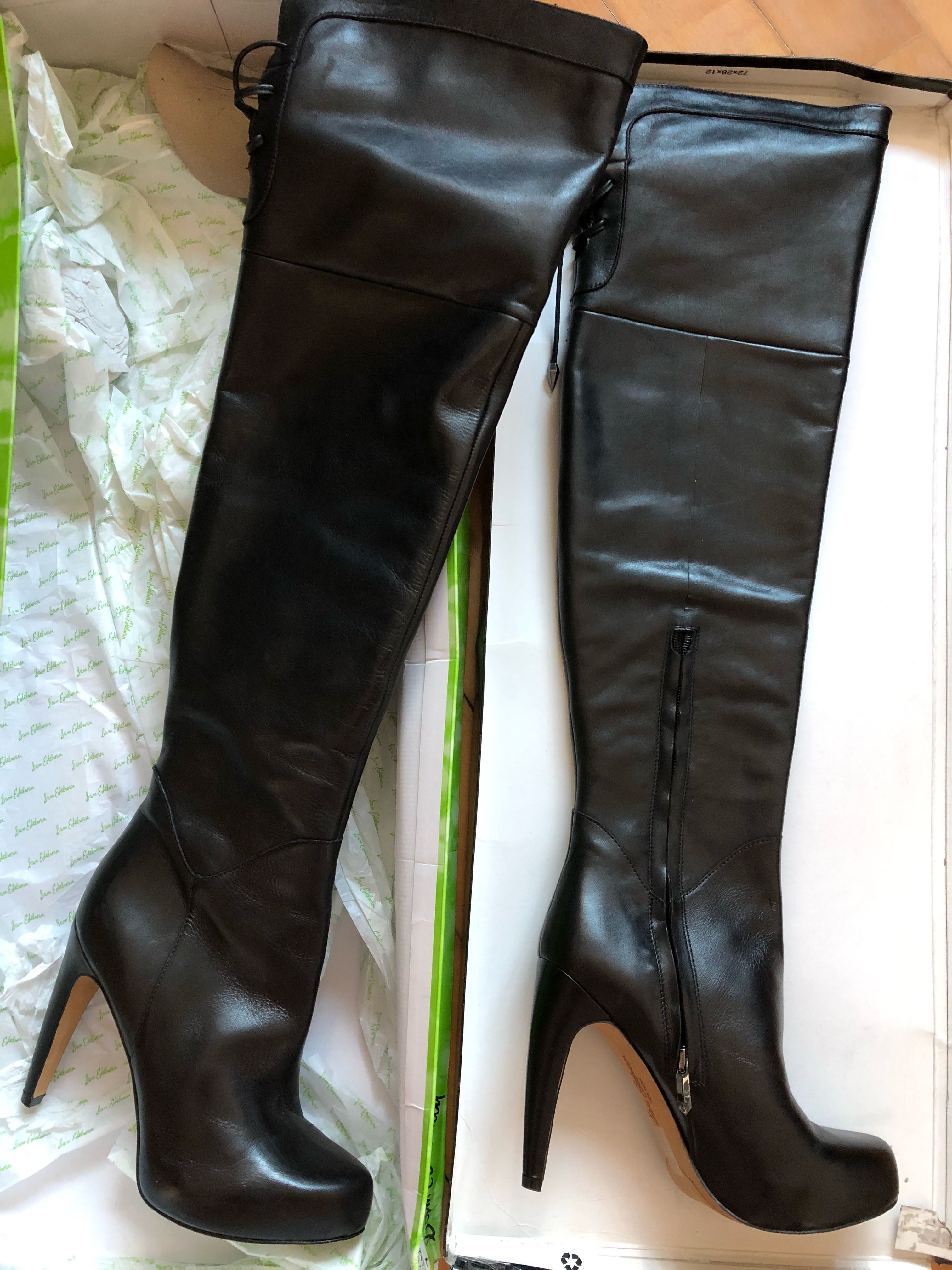 Sam Edelman thigh high boots Black Carousell