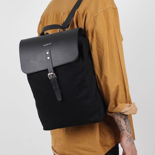 sandqvist alva black backpack