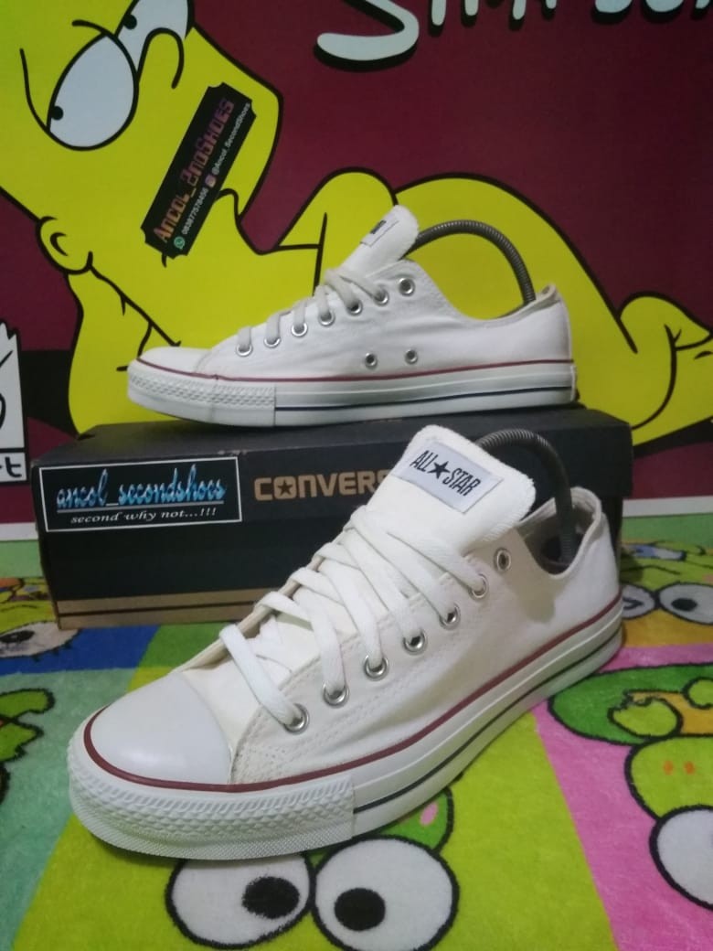 Sepatu Converse Optical White Original Pendek Fesyen Pria Sepatu Sneakers Di Carousell