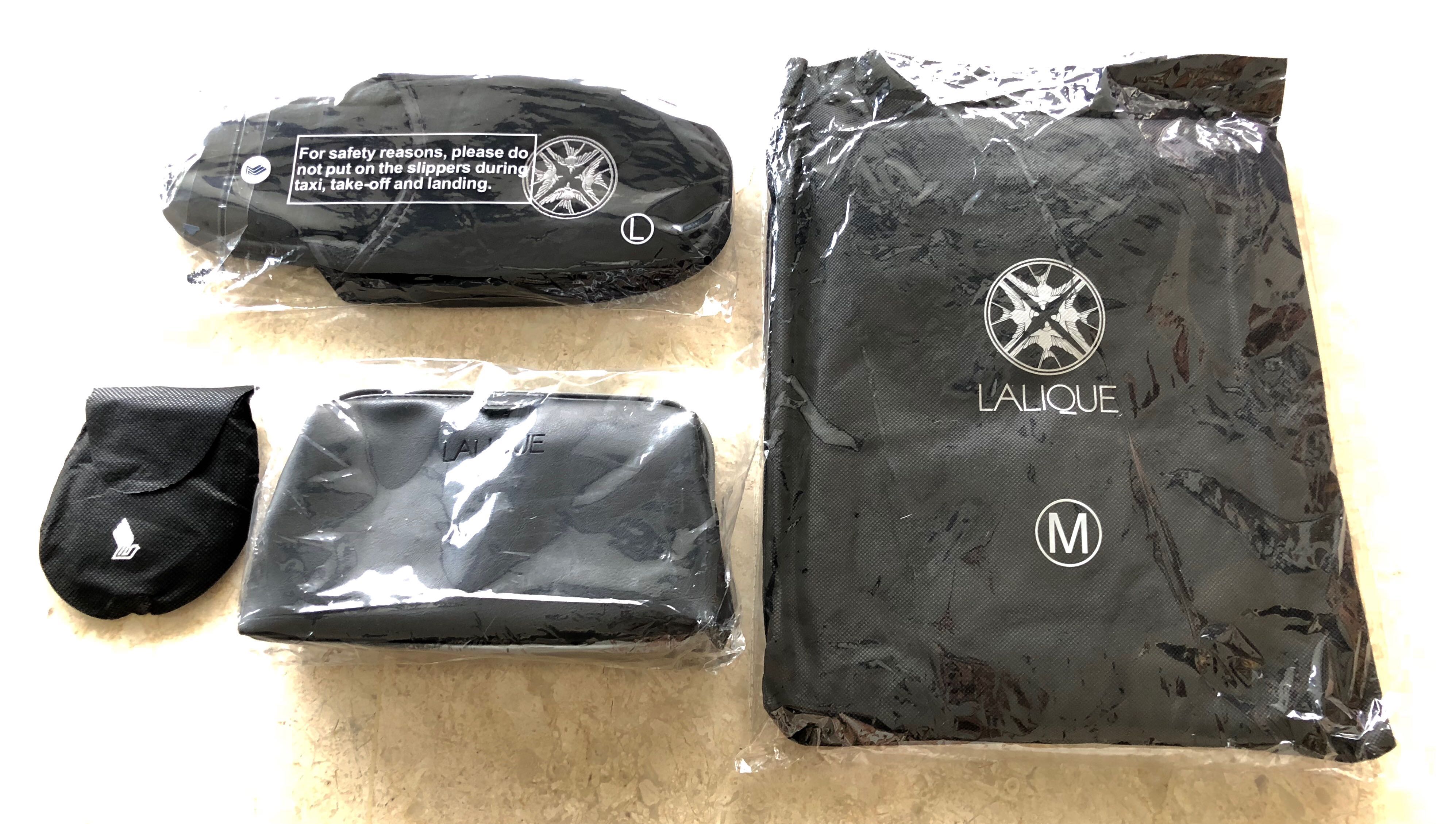 singapore airlines sq suites lalique sleepwear amenities kit hobbies toys travel travel essentials accessories on carousell