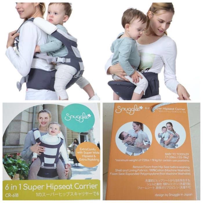 Snuggle hipseat carrier 6 in 1 gendongan anak Bayi Anak