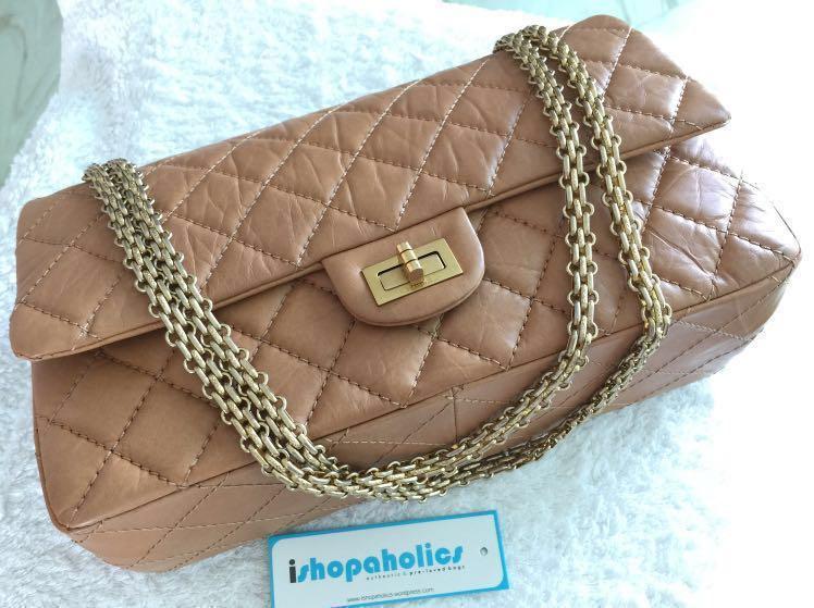 SOLD! CHANEL REISSUE 226 DARK BEIGE/ CAMEL GHW, Women's Fashion, Bags &  Wallets, Cross-body Bags on Carousell