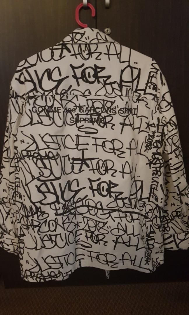 Cdg supreme coat store