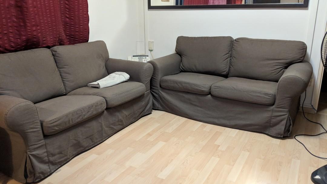 2 X 2 Seater Ektorp Sofas Ikea Furniture Sofas On Carousell