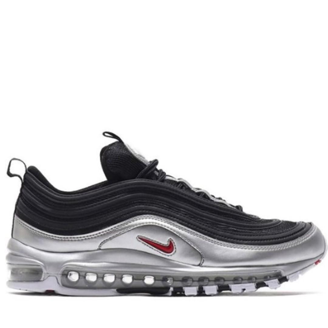red and silver air max 97