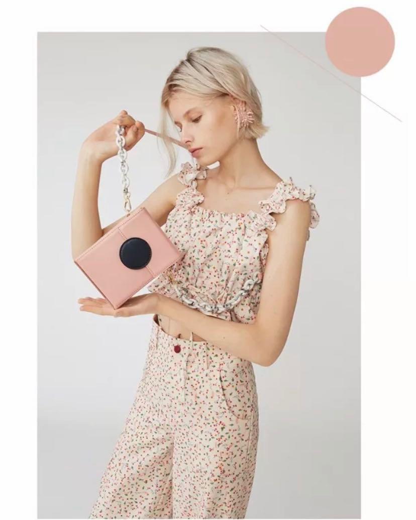 ABBOTT VINTAGE bag Pink x dark blue Women s Fashion Bags Wallets Cross body Bags on Carousell